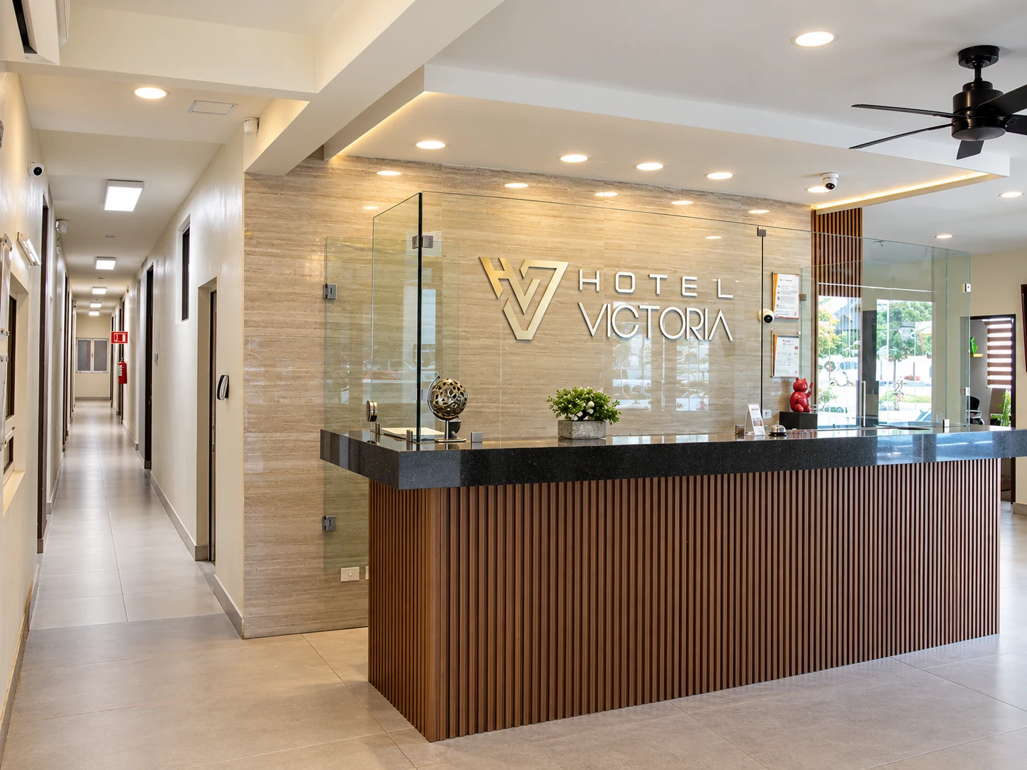 Recepción de Hotel Victoria
